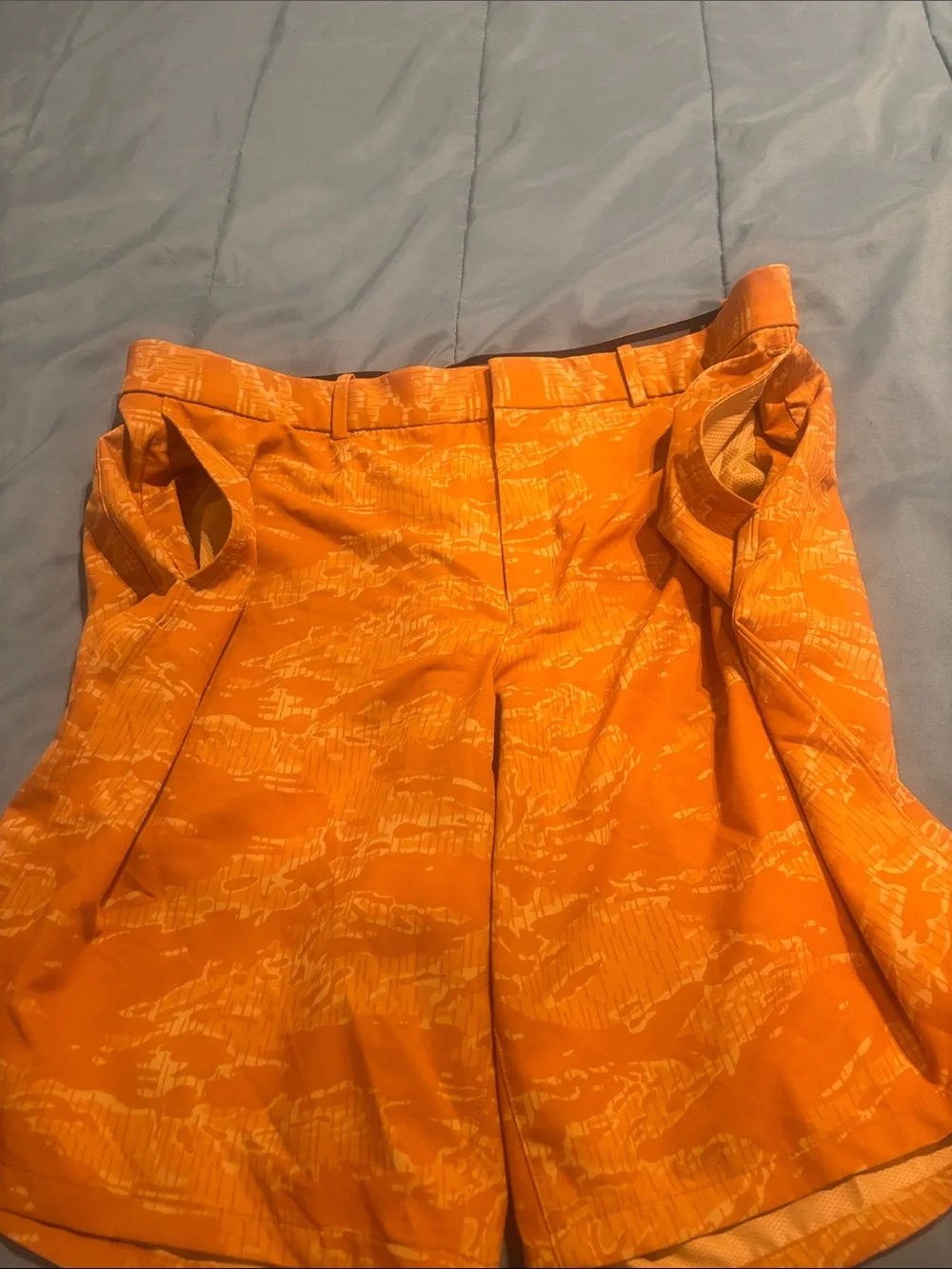 Nike Men’s Yellow Dri-FIT Athletic Shorts with Black Waistband